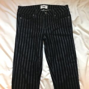 Velvet striped Paige jeans